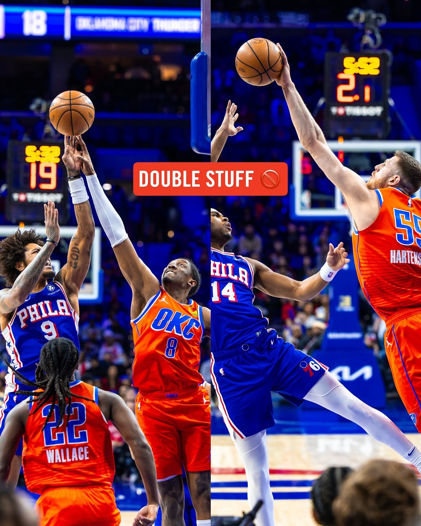 巨人战胜雷霆,小乔丹抢篮板成关键 巨人战胜雷霆,小乔丹抢篮板成关键